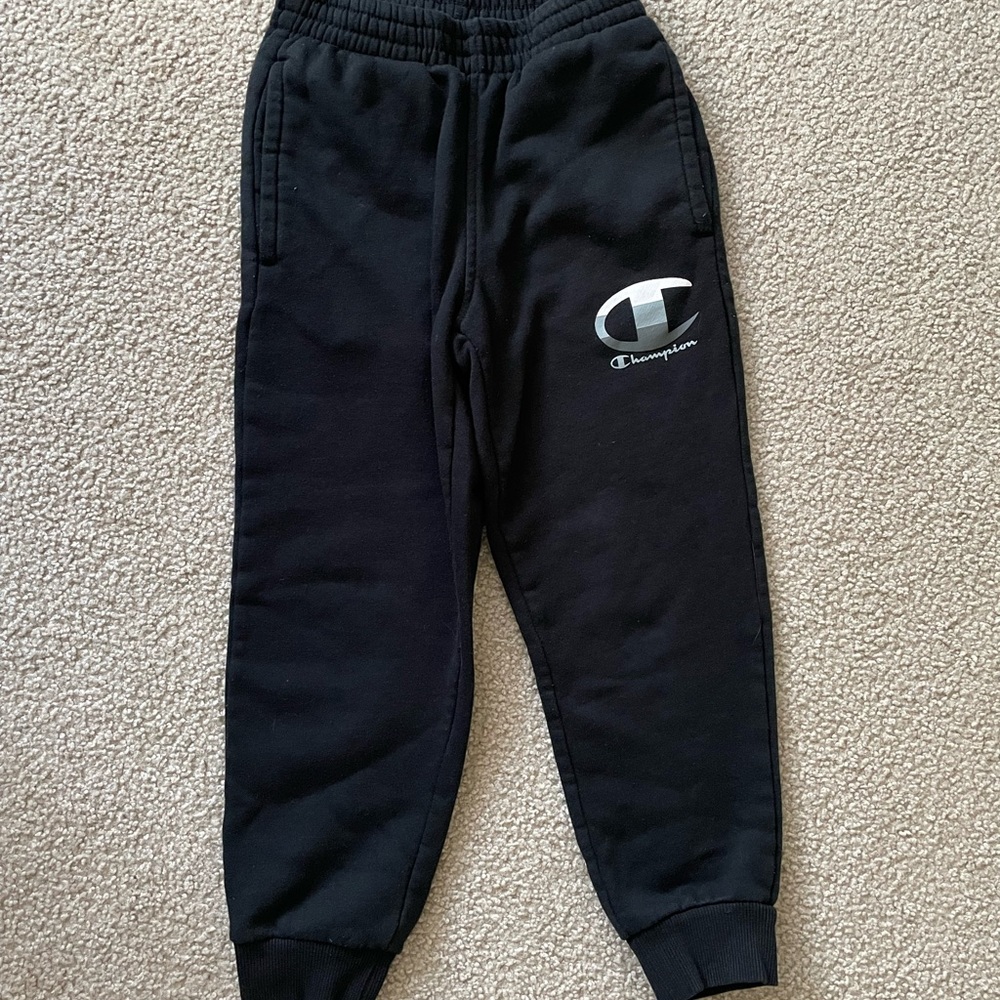 Boys Champion pant, black, size Small
